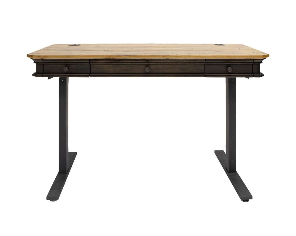 Martin Furniture - Sonoma Executive Electric Sit/Stand Desk With Solid Plank Top, Brown - IMSA384T-KIT veiw 6