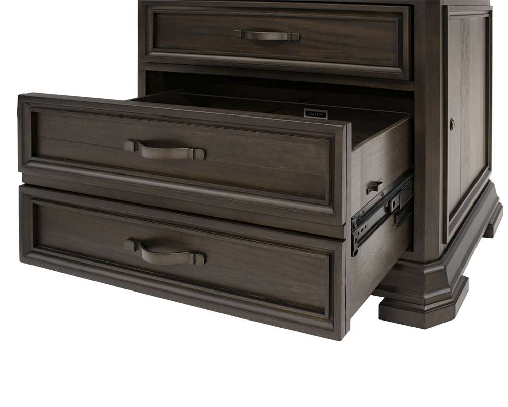 Martin Furniture - Sonoma Executive Lateral File With Locking Legal/Letter File Drawer, Fully Assembled, Brown - IMSA450 veiw 3