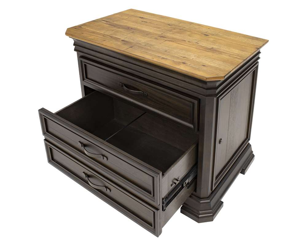 Martin Furniture - Sonoma Executive Lateral File With Locking Legal/Letter File Drawer, Fully Assembled, Brown - IMSA450 veiw 4