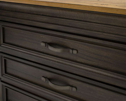 Martin Furniture - Sonoma Executive Lateral File With Locking Legal/Letter File Drawer, Fully Assembled, Brown - IMSA450 veiw 7