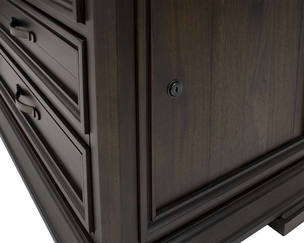 Martin Furniture - Sonoma Executive Lateral File With Locking Legal/Letter File Drawer, Fully Assembled, Brown - IMSA450 veiw 8