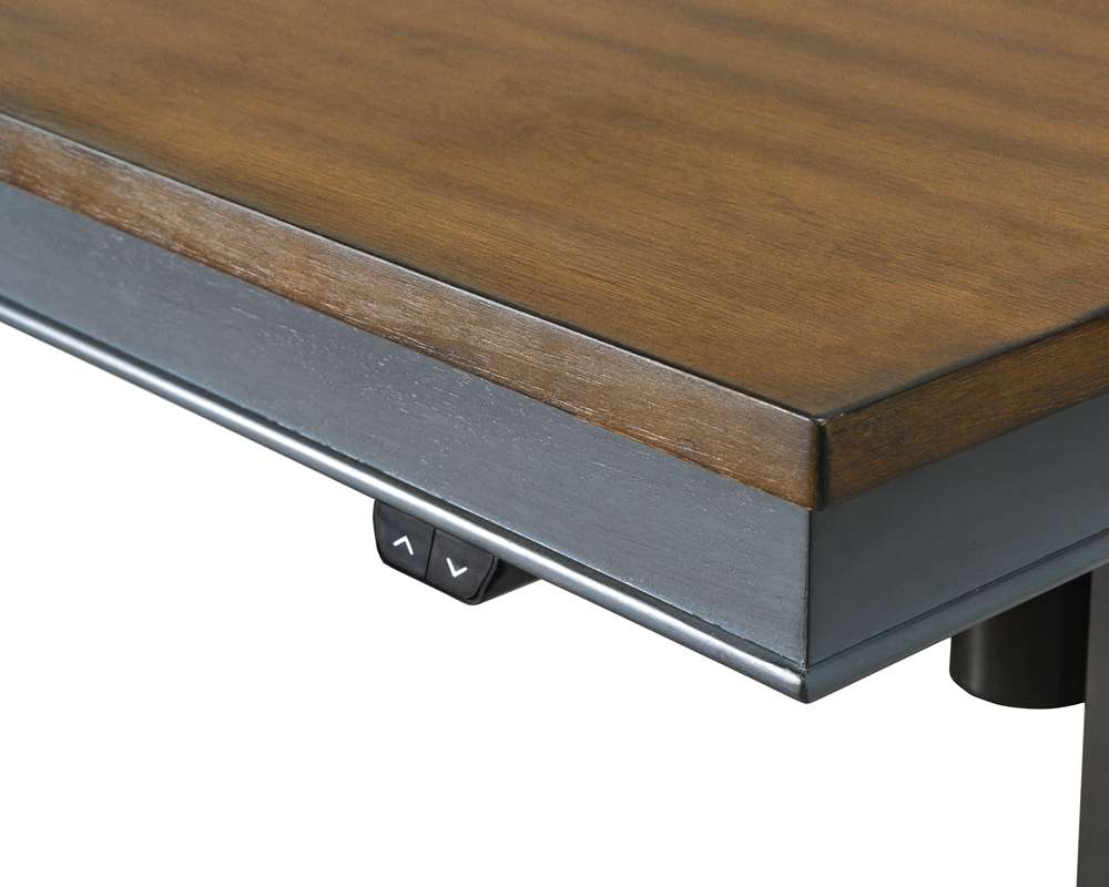 Martin Furniture - Soho Farmhouse Electric Sit/Stand Desk, Blue - IMFT384TB-Kit veiw 5