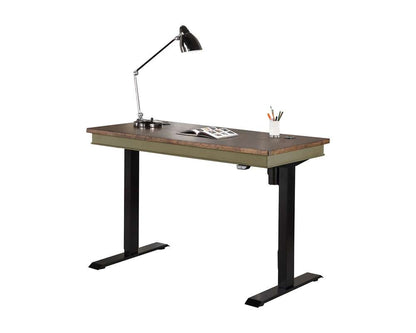 Martin Furniture - Soho Farmhouse Electric Sit/Stand Desk, Green - IMFT384TG-Kit veiw 1
