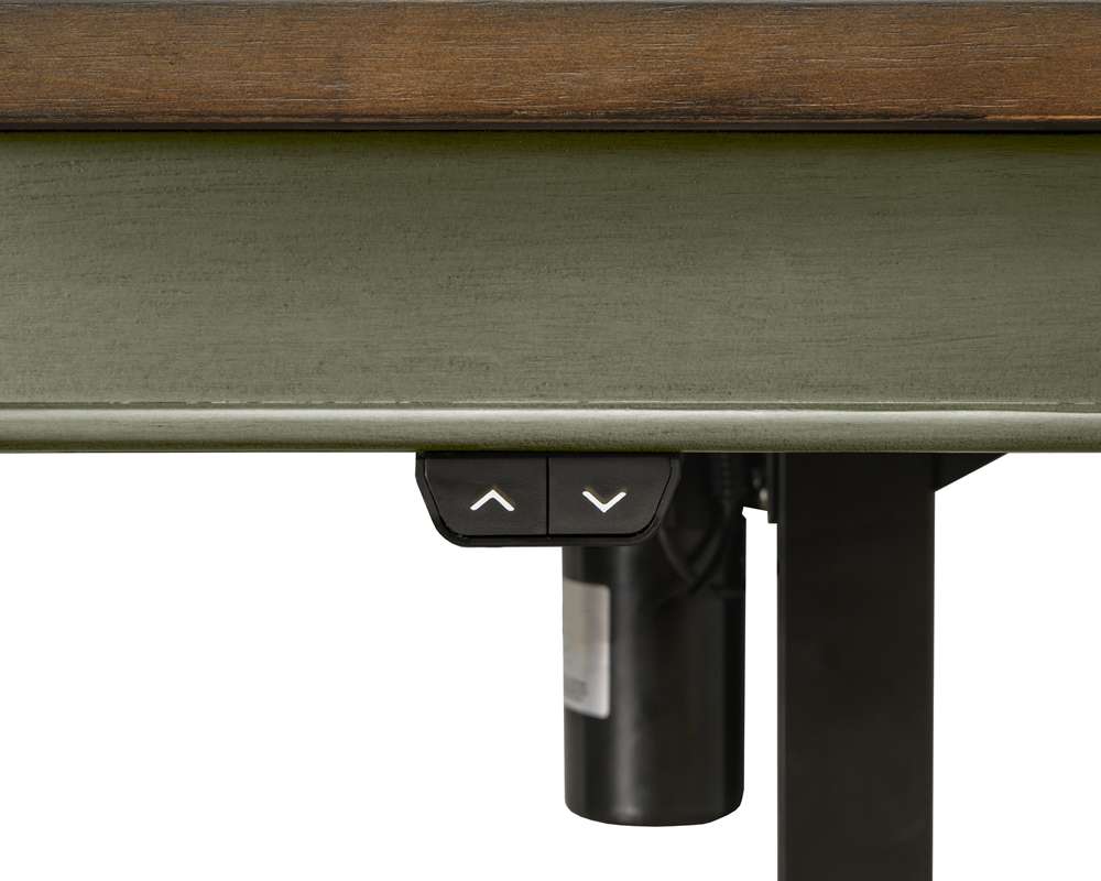 Martin Furniture - Soho Farmhouse Electric Sit/Stand Desk, Green - IMFT384TG-Kit veiw 4