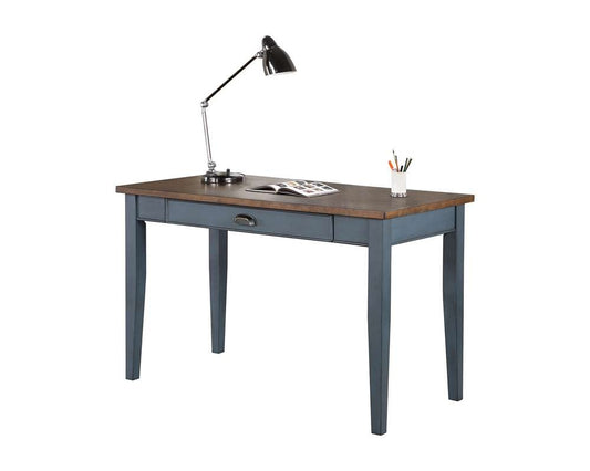 Martin Furniture - Soho Farmhouse Wood Writing Desk, Blue - IMFT384B veiw 1