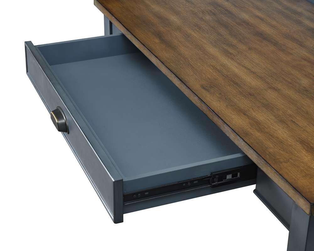 Martin Furniture - Soho Farmhouse Wood Writing Desk, Blue - IMFT384B veiw 5