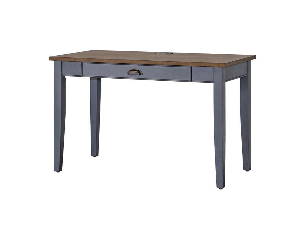 Martin Furniture - Soho Farmhouse Wood Writing Desk, Blue - IMFT384B veiw 7