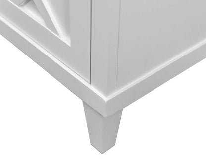 Martin Furniture - Gable - Modern Wood 40in Console with doors, TV Stand, Fully Assembled, White - IMGA340 veiw 7