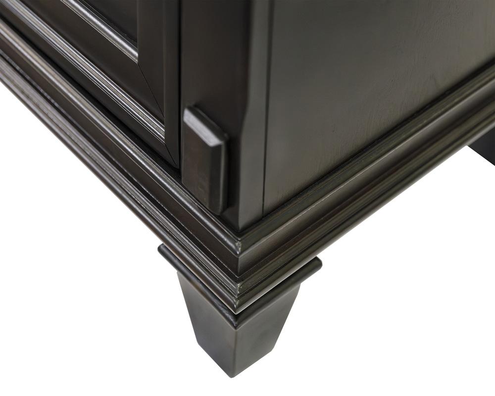 Martin Furniture - Hartford 76 in Traditional Fireplace Console In Black - IMHF370FP veiw 10