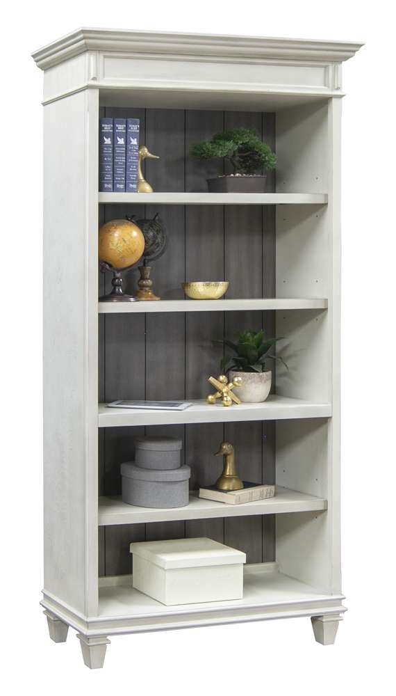 Martin Furniture - Hartford Open Wood Bookcase, White - IMHF4078W veiw 1