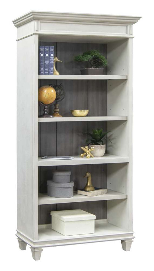 Martin Furniture - Hartford Open Wood Bookcase, White - IMHF4078W veiw 1