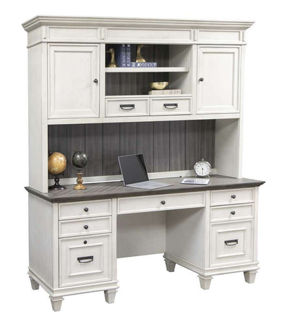 Martin Furniture - Hartford Wood Credenza and Hutch, White - IMHF689W_682W view 1