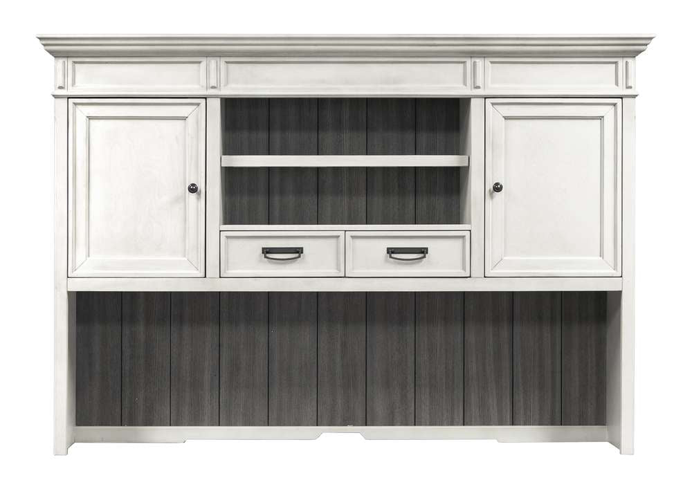 Martin Furniture - Hartford Wood Credenza and Hutch, White - IMHF689W_682W view 2