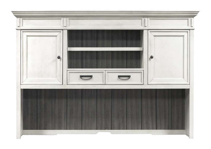 Martin Furniture - Hartford Wood Credenza and Hutch, White - IMHF689W_682W view 2