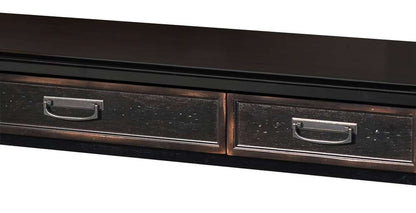 Martin Furniture - Hartford Wood Credenza and Hutch with Wire Mesh Doors, Black - IMHF689_682 view 2