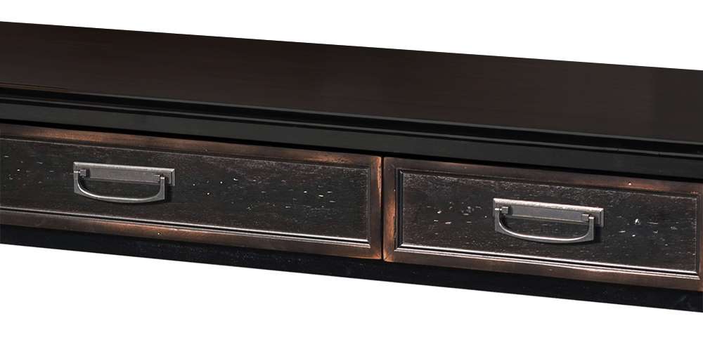 Martin Furniture - Hartford Wood Credenza and Hutch with Wire Mesh Doors, Black - IMHF689_682 veiw 2