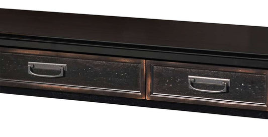 Martin Furniture - Hartford Wood Credenza and Hutch with Wire Mesh Doors, Black - IMHF689_682 veiw 2