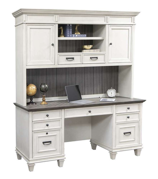 Martin Furniture - Hartford Wood Credenza and Hutch, White - IMHF689W_682W veiw 1