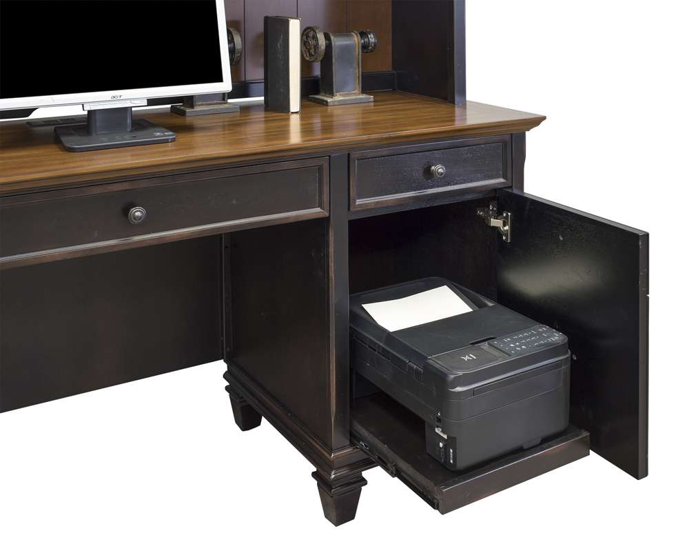 Martin Furniture - Hartford Wood Credenza, Black - IMHF689 veiw 3