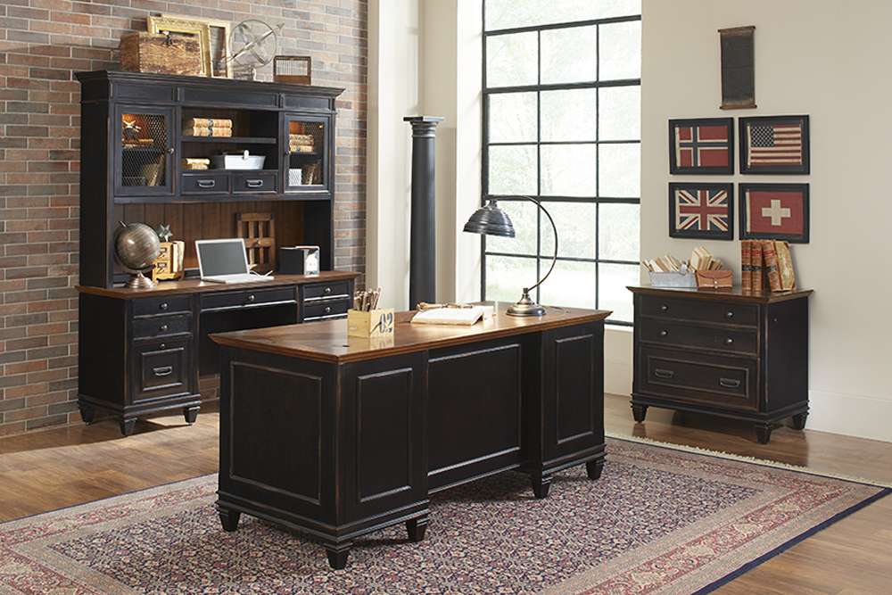 Martin Furniture - Hartford Wood Credenza, Black - IMHF689 veiw 5