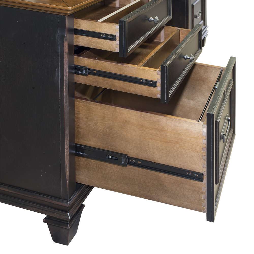 Martin Furniture - Hartford Wood Credenza, Black - IMHF689 veiw 6