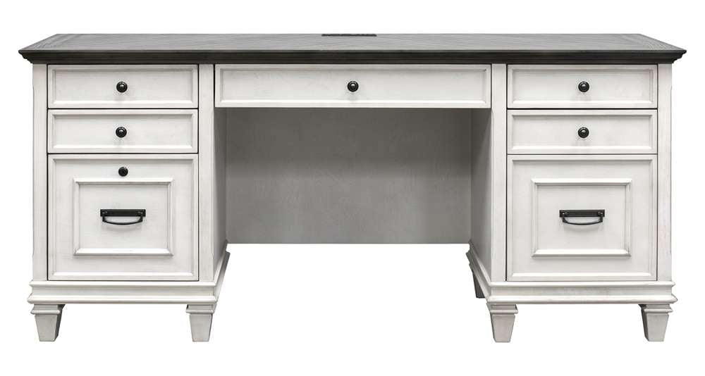 Martin Furniture - Hartford Wood Credenza, White - IMHF689W veiw 3