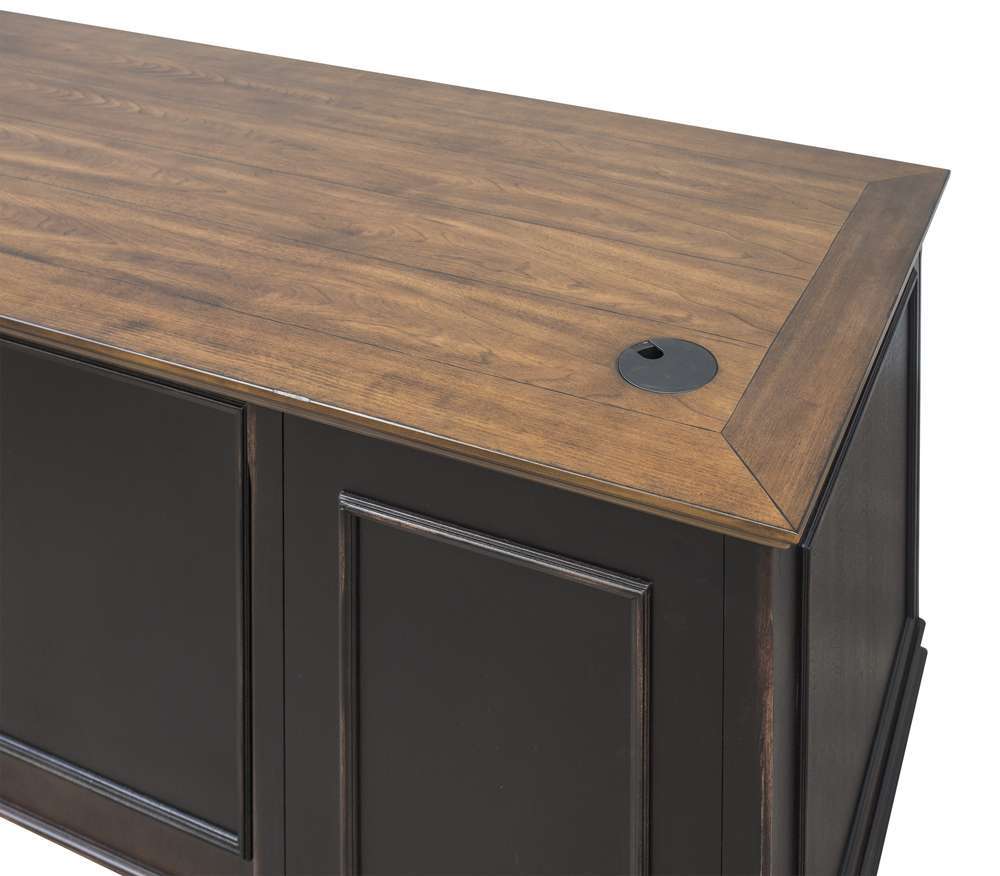 Martin Furniture - Hartford Wood Double Pedestal Desk, Black - IMHF680 view 10