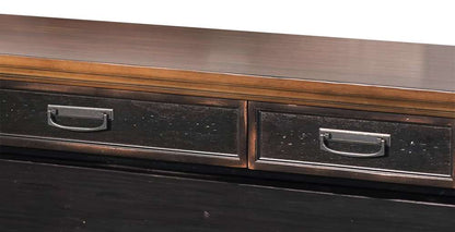 Martin Furniture - Hartford Wood Lateral File With Locking Legal/Letter File Drawer, Black - IMHF450 veiw 2