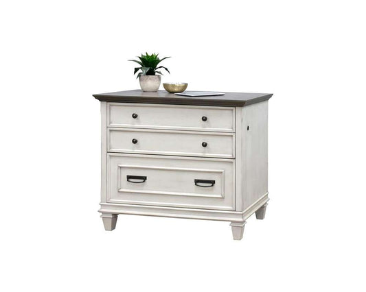 Martin Furniture - Hartford Wood Lateral File With Locking Legal/Letter File Drawer, White - IMHF450W view 1