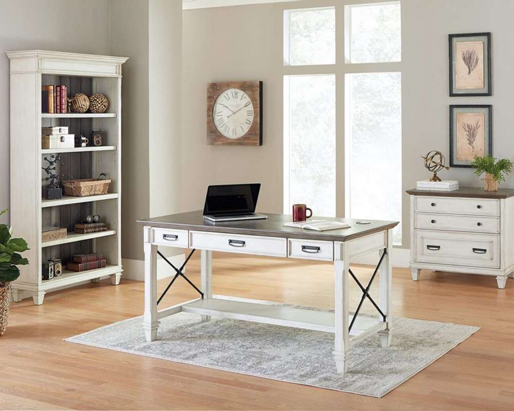 Martin Furniture - Hartford Wood Lateral File With Locking Legal/Letter File Drawer, White - IMHF450W view 4