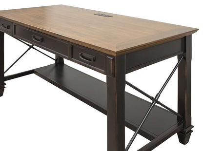 Martin Furniture - Hartford Wood Writing Desk, Black - IMHF384 veiw 4