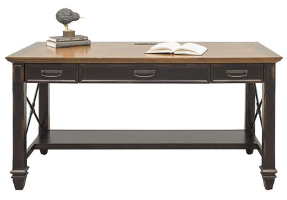 Martin Furniture - Hartford Wood Writing Desk, Black - IMHF384 veiw 5