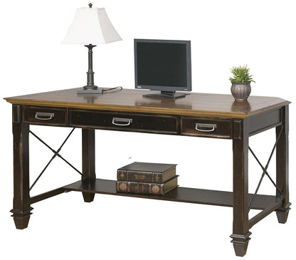 Martin Furniture - Hartford Wood Writing Desk, Black - IMHF384 veiw 7