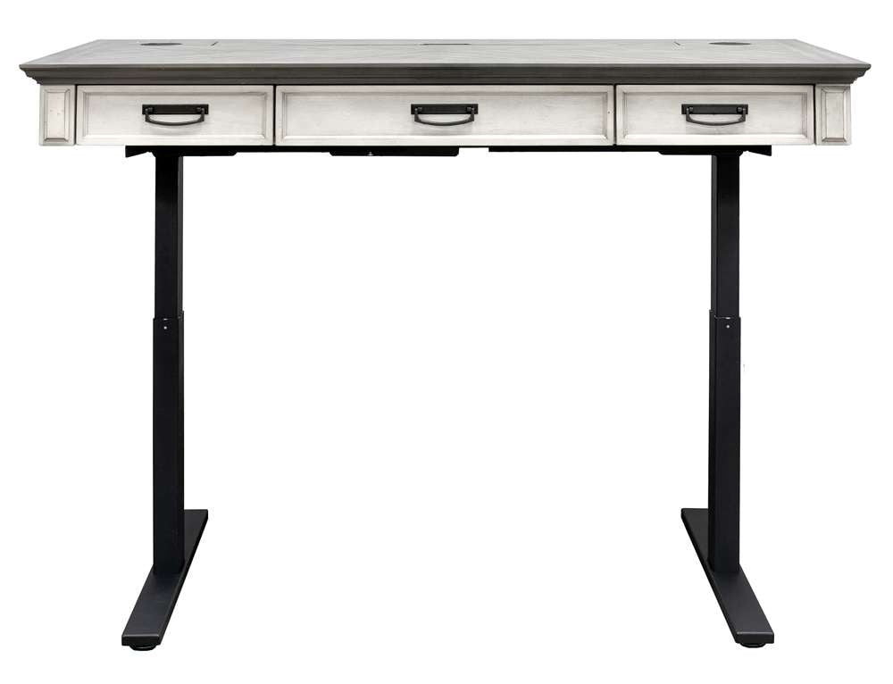 Martin Furniture - Hartford Wood Writing Desk, White - IMHF384TW-Kit veiw 3