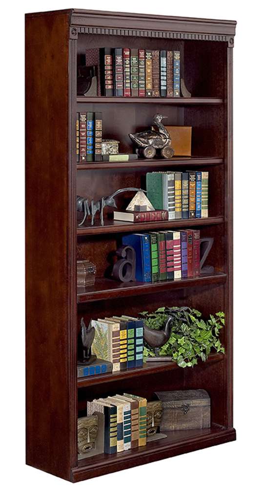 Martin Furniture - Huntington Club 72in Wood Bookcase, Cherry - IMHCR3672D veiw 5