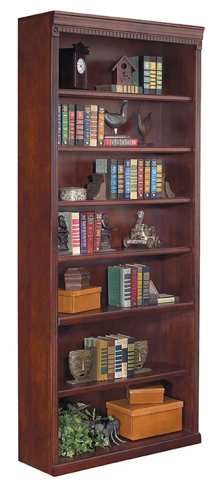 Martin Furniture - Huntington Club 84in Wood Bookcase, Cherry - IMHCR3684D veiw 5