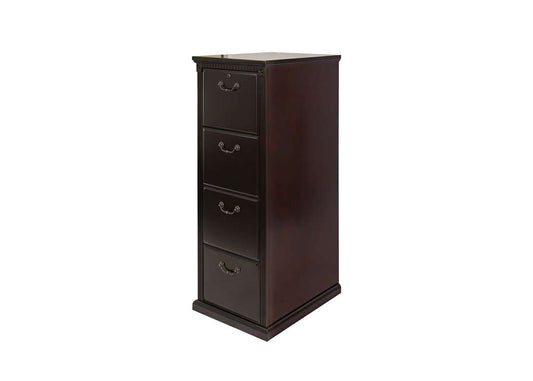 Martin Furniture  -  Huntington Club Four Drawer File Cabinet, Cherry  - IMHCR204D veiw 1