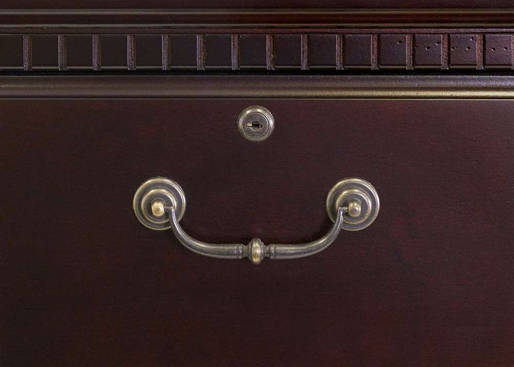 Martin Furniture  -  Huntington Club Four Drawer File Cabinet, Cherry  - IMHCR204D veiw 4