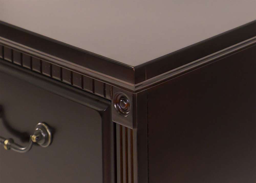 Martin Furniture  -  Huntington Club Four Drawer File Cabinet, Cherry  - IMHCR204D veiw 5
