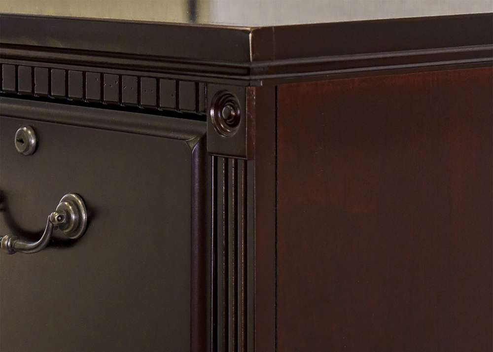 Martin Furniture  -  Huntington Club Four Drawer File Cabinet, Cherry  - IMHCR204D veiw 6