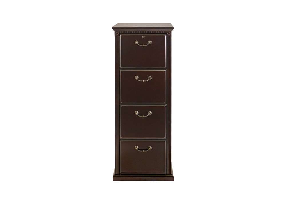 Martin Furniture  -  Huntington Club Four Drawer File Cabinet, Cherry  - IMHCR204D veiw 7