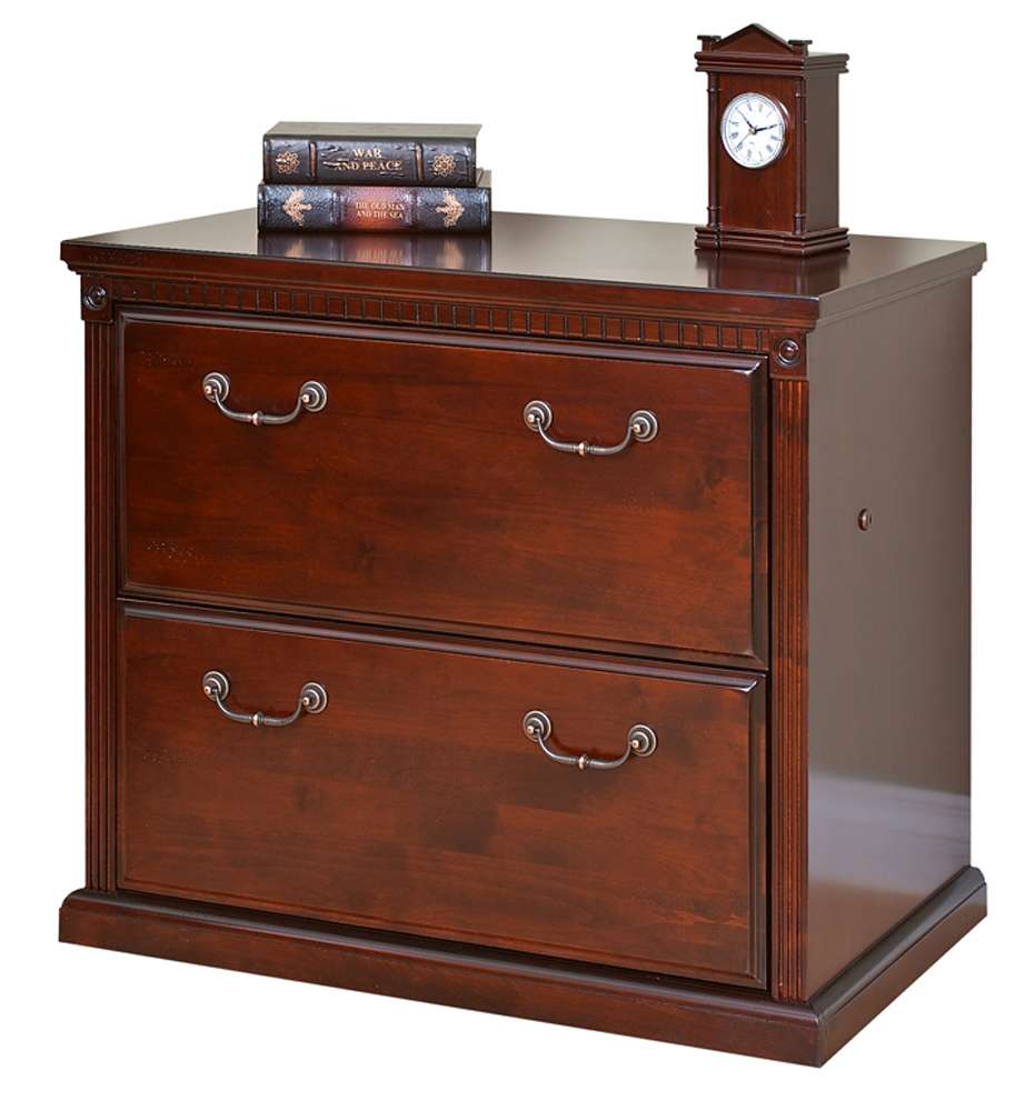 Martin Furniture - Huntington Club Two Drawer Lateral File Cabinet, Cherry - IMHCR450D veiw 7