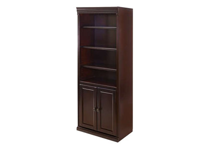 Martin Furniture - Huntington Club Wood Bookcase With Doors, Cherry - IMHCR3072DD veiw 1