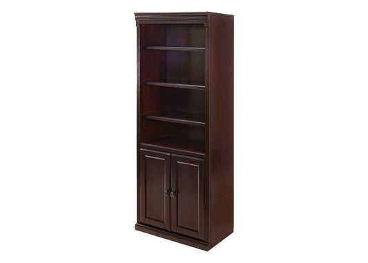 Martin Furniture - Huntington Club Wood Bookcase With Doors, Cherry - IMHCR3072DD veiw 1