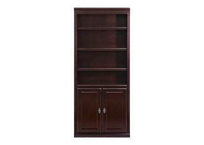 Martin Furniture - Huntington Club Wood Bookcase With Doors, Cherry - IMHCR3072DD veiw 6