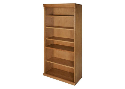 Martin Furniture  -  Huntington Oxford 72in Wood Bookcase, Wheat  - IMHO3672W veiw 1