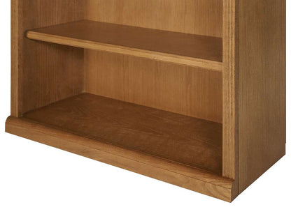 Martin Furniture  -  Huntington Oxford 72in Wood Bookcase, Wheat  - IMHO3672W veiw 4