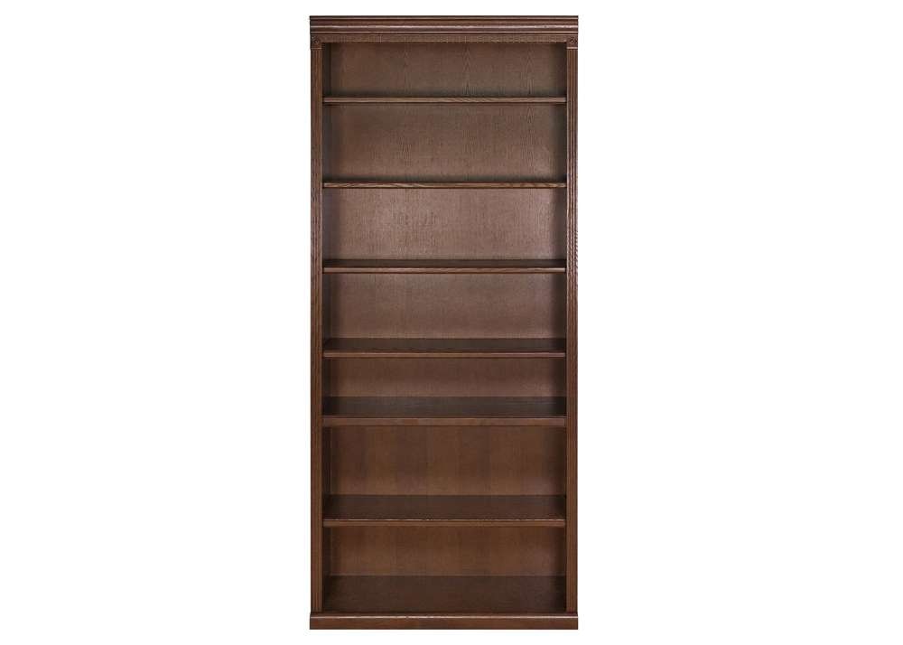 Martin Furniture - Huntington Oxford 84in Wood Bookcase, Brown - IMHO3684B veiw 3