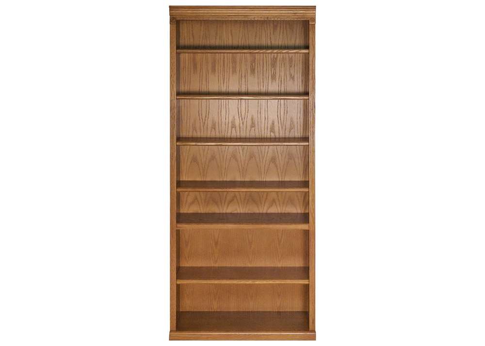 Martin Furniture - Huntington Oxford 84in Wood Bookcase, Wheat - IMHO3684W veiw 3