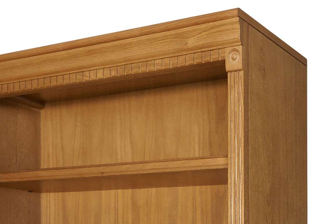 Martin Furniture - Huntington Oxford 84in Wood Bookcase, Wheat - IMHO3684W view 2